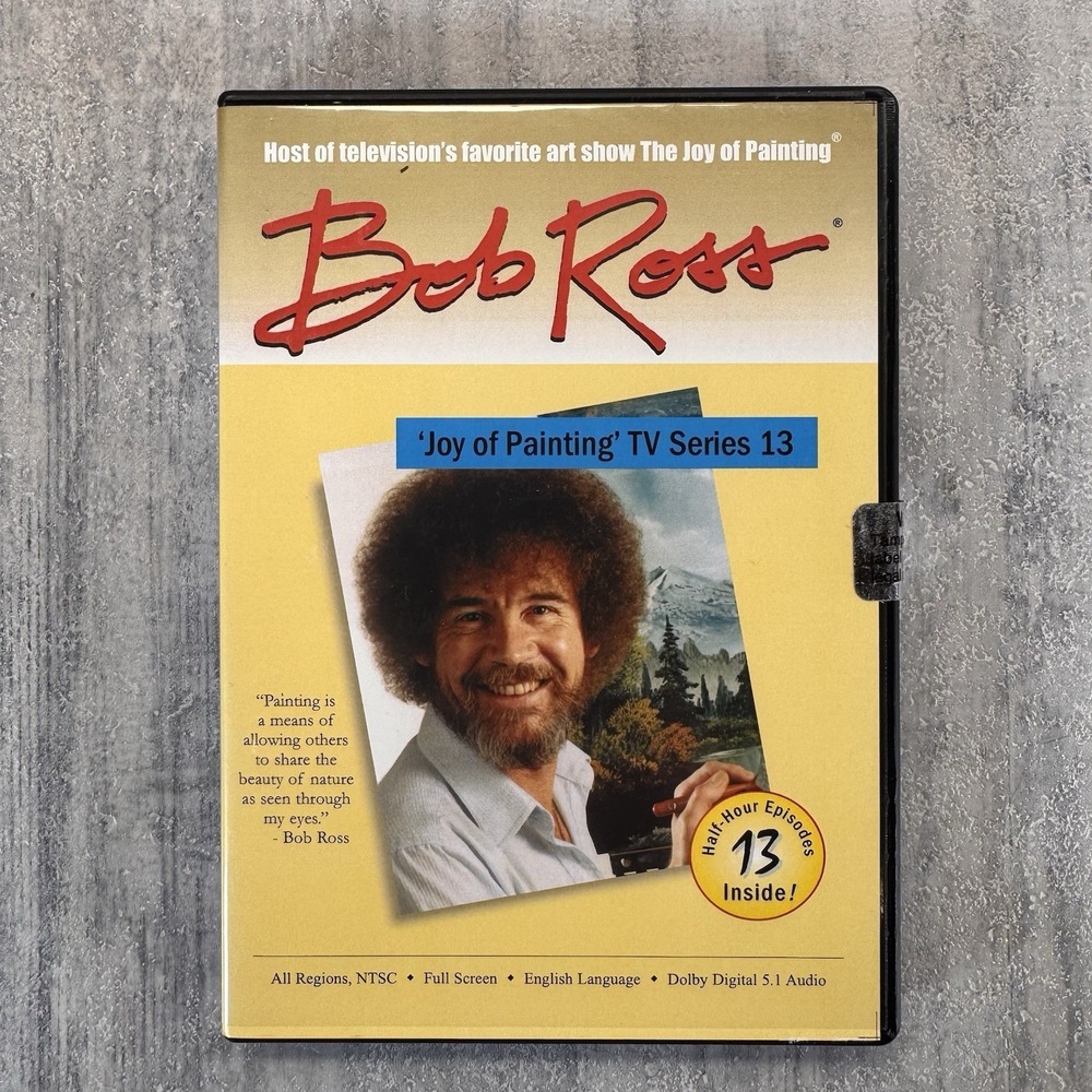 Bob Ross The Joy Of Painting TV Series 13 DVD 3-Disc Set RARE New Sealed
